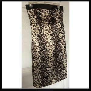 Vintage (2006) Yank Cheetah Print Tube Dress